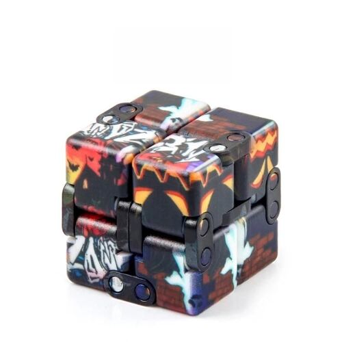 Magic Cube Set-3 jouets de décompression pliants colorés pour impression UV-No.168-8-32 Hallowe Black