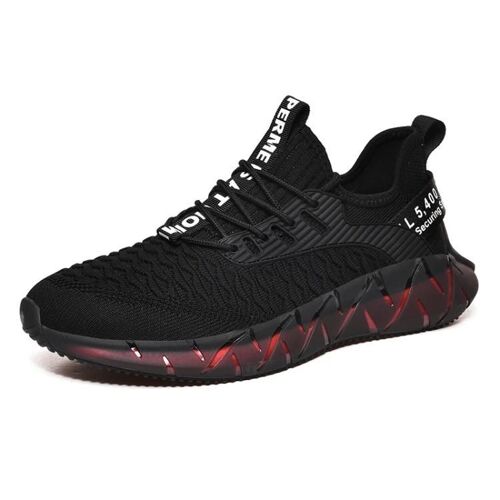 Baskets Légères En Maille Respirante-Chaussures De Course Décontractées Pour Hommes,Taille 39,Velours Noir D'hiver Plus Velours Noir D'hiver,39