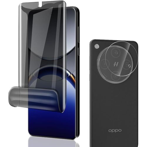 Cauc-Anti-Espion Protection Décran Pour Oppo Find X8 Pro Film Flexible Tpu 1 Pcs + Caméra Arrière Protecteur 1 Pcs,Facile À Installer Sans Bulles Pour Oppo Find X8 Pro Verre Trempé