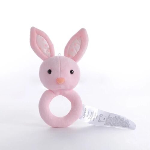 Hochet À Main Pour Bébé-Bâton De Lapin Rose Apaisant Pour Nouveau-Nés
