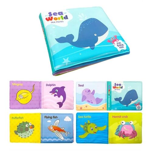 Livres De Bain Eva Pour Bébés-3 Pièces Jouet En Tissu De Jeu D'eau Par