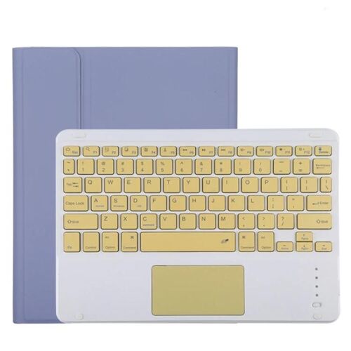 Étui-Clavier Bluetooth Pour Ipad Pro 11"" (2020)-Détachable,Pavé Tactile,Fente Pour Stylet,Cuir Microfibre,Violet