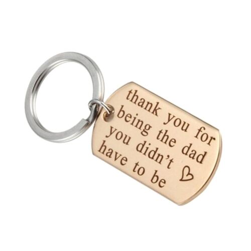 Porte-Clés En Alliage Doré Gravé Pour Papa ¿ Un Cadeau Sincère Pour La Fête Des Pères, Les Anniversaires Et Les Occasions Spéciales