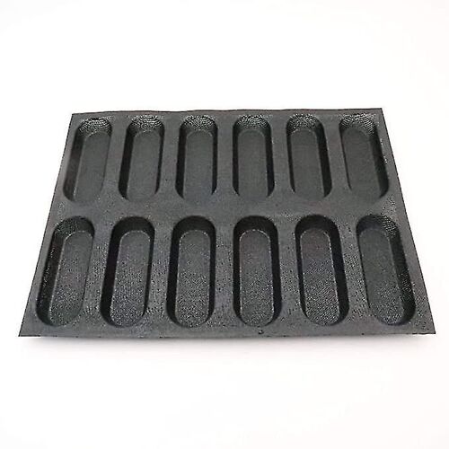 Moule À Pains À Hot-Dog En Silicone - Mini Moule À Sandwich, 12 Cavités, Antiadhésif, Réutilisable, Écologique