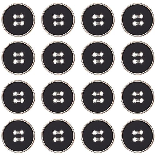 Lot De 50 Boutons Artisanaux En Résine Et Plastique Durables, 2,5 Cm, 4 Trous, Pour La Couture, Le Tricot Et Les Loisirs Créatifs