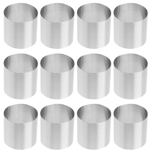 Moule À Gâteau Professionnel En Acier Inoxydable À Prix Abordable - Lot De 12 Moules De Cuisson Antiadhésifs Pour Divers Desserts
