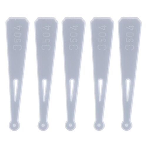 Lot De 5 Moules En Silicone Pour Marque-Pages En Résine Époxy - Moules Flexibles Et Faciles À Utiliser