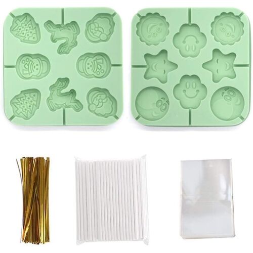 Moules En Silicone De Haute Qualité Pour Gâteaux, Chocolats Et Glaçons ¿ Démoulage Facile, Lavables Au Lave-Vaisselle, 13 X 13 X 1,3 Cm