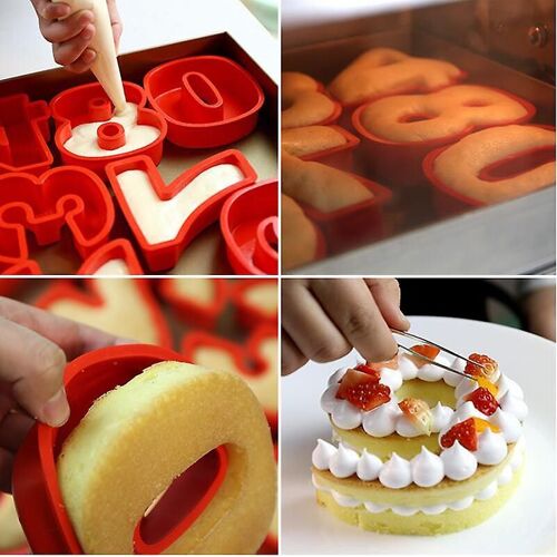 Moule De Cuisson Numérique 3d En Silicone Pour Gâteaux, Chocolats, Gelées Et Plus Encore - Antiadhésif, Flexible Et Réutilisable