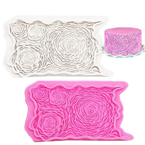 Moule En Silicone À Texture Pétales Volantées Pour Gâteaux Et Savons ¿ Décorations Florales Faciles Pour Les Boulangers Et Les Artisans