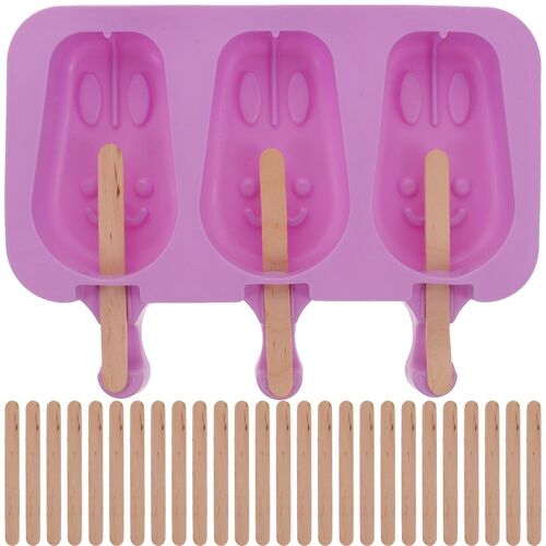 Moule À Glace En Silicone De Qualité Supérieure ¿ Forme De Lapin, Réutilisable, Facile À Nettoyer, Idéal Pour Les Glaces Et Les Friandises