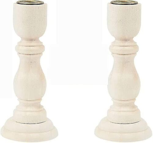 Ensemble De Bougeoirs En Bois ¿ Bougeoirs En Pin Antique Pour Décoration Intérieure, Mariages Et Événements ¿ 12,5 X 6 X 2 Cm