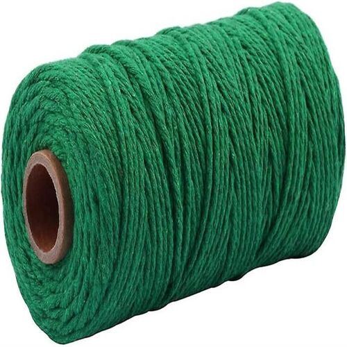 Cordon De Jardinage En Coton Vert De 100 M, Épaisseur 3 Mm, Pour Projets De Bricolage Et De Jardinage