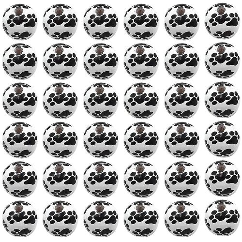 Perles Décoratives En Bois De Qualité Supérieure Avec Motifs De Pattes Pour Loisirs Créatifs ¿ Lot De 50, 1,60 Cm, Idéales Pour Colliers Et Bracelets