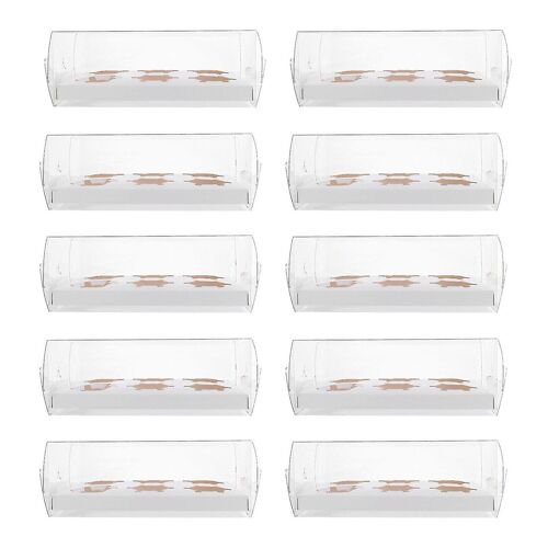 Boîtes À Cupcakes Transparentes En Pvc - Lot De 10, Design Durable Pour Gâteaux, Cadeaux Et Pâtisseries, Rangement Peu Encombrant
