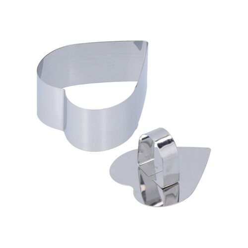 Cercle À Mousse En Acier Inoxydable De Qualité Supérieure, 4 Cm De Haut, Pour Desserts Et Présentations Culinaires