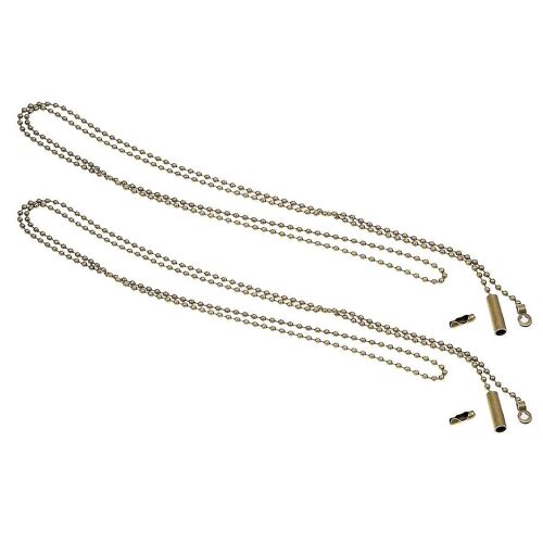 Rallonge de chaîne de traction perlée en bronze de 3 mm avec connecteurs pour ventilateurs de plafond et luminaires