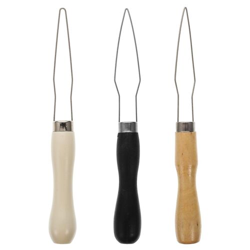 Dispositif d'assistance à crochet à bouton en boucle métallique pour l'arthrite et les problèmes de dextérité - Lot de 3
