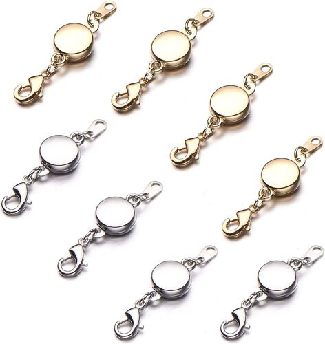 Fermoirs Magnétiques De Qualité Supérieure En Or Et En Argent ¿ Légers, Sûrs Et Faciles À Utiliser Pour Colliers Et Bracelets