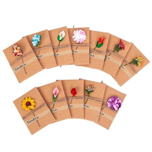 Cartes D'invitation Élégantes Pour Mariages, Anniversaires Et Célébrations - Lot De 12 Avec Motifs Floraux Uniques