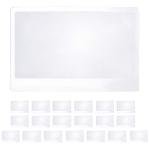 Loupe Compacte 3x Pour La Lecture De Petits Textes - Format Carte De Crédit, Portable, Pvc Durable