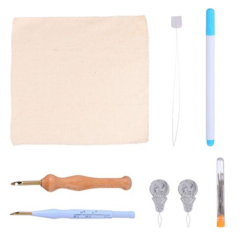 Kit De Broderie À L'aiguille Perforée Pour Débutants Et Artisans Expérimentés - Ensemble Complet De Bricolage