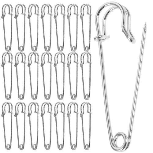 Lot De 50 Épingles De Sûreté Décoratives Argentées Pour Bricolage, Broches Et Usage Domestique - Épingles En Fer De 5 Cm