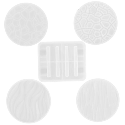 Ensemble De Moules Pour Dessous De Verre Et Dessous De Verre En Silicone Diy Pour Projets D'artisanat - Personnalisable Et Facile À Utiliser