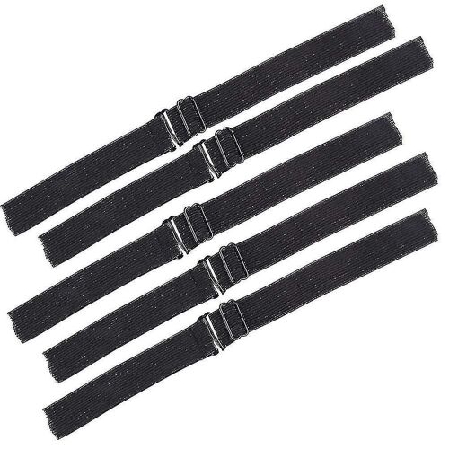 Élastiques Noirs De Qualité Supérieure Pour Perruques ¿ Lot De 5, Réglables, Confortables Et Durables, En Polyester, Pour Tous Types De Cheveux 