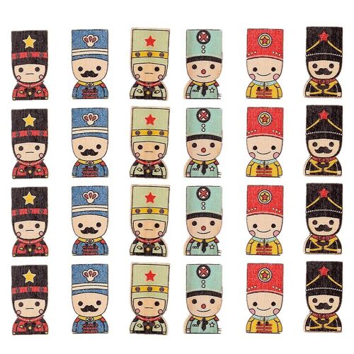 50 Boutons En Bois Mixtes Pour Couture, Tricot Et Scrapbooking ¿ Designs Uniques, Matériau Durable