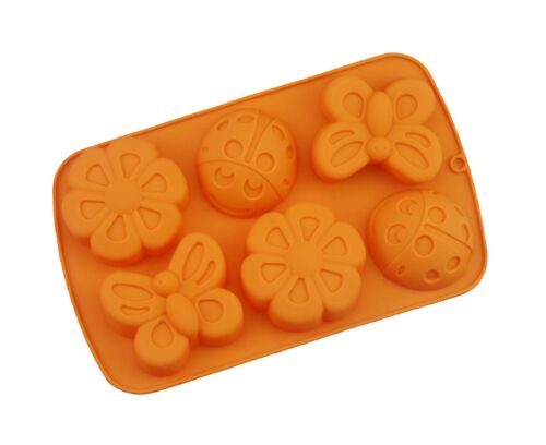 Moule En Silicone En Forme D'insecte Pour Gâteaux, Muffins Et Biscuits : Moule À Libellules, Papillons Et Coccinelles