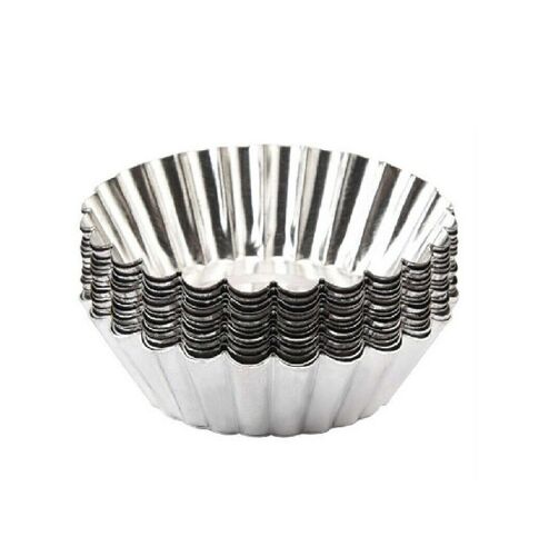 Moules à tartelettes aux ?ufs Bezall - Lot de 20 mini-moules à tartelettes antiadhésifs en aluminium pour la cuisson de desserts et de friandises
