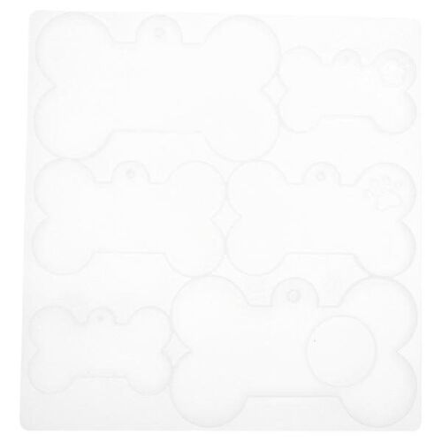 Moule En Silicone De Qualité Supérieure Pour Étiquettes Sur Le Thème Des Os - Bricolage, Fabrication De Savon, De Bougies, Facile À Nettoyer, 21 X 20 Cm