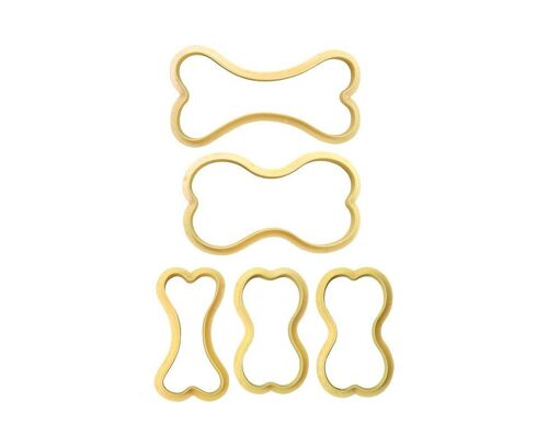 Lot De 10 Emporte-Pièces En Plastique Pour Chien, En Forme D'os Et De Pattes, Pour La Préparation De Friandises.
