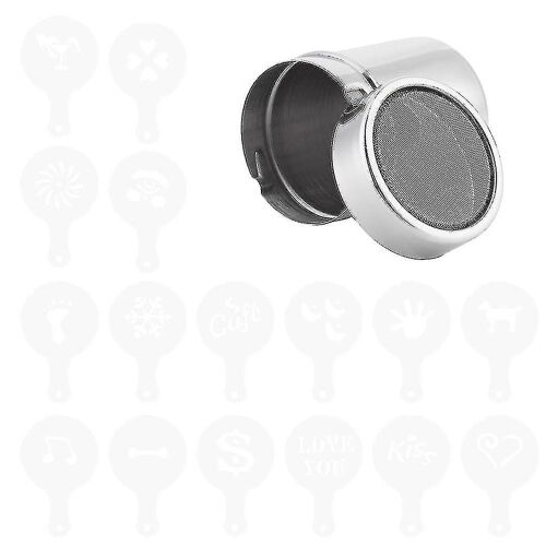 Tamis À Farine À Café En Acier Inoxydable 304 Avec 32 Formes Pour La Cuisson Et La Décoration - Facile À Nettoyer Et Durable