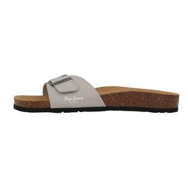 Claquettes Mules Pepe Jeans Bio M Single Champion Gris Clair
