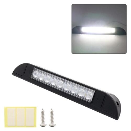 Bande Lumineuse Led Pour Auvent De Camping-Car/Yacht-9 Led,Dc 12-28v,Noir Noir