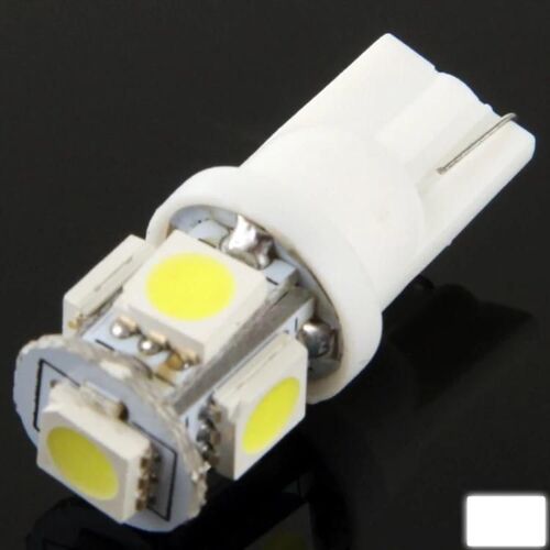 T10 Rouge 5 Led 5050 Ampoule De Signalisation De Voiture Smd Blanc