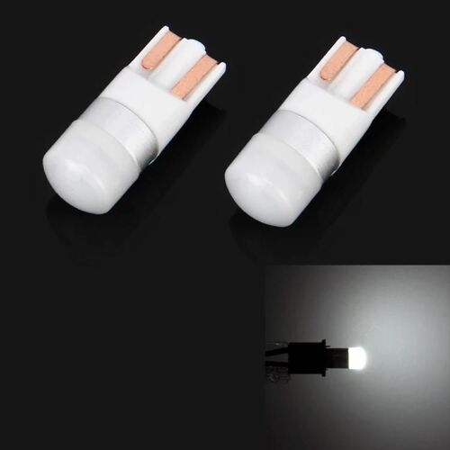 Ampoule Led T10-2 Pcs 1w 70lm 6000k Lampe De Lecture De Voiture Blanche,Dc 12v