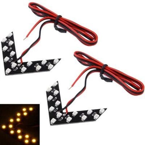 Clignotant De Rétroviseur Latéral De Voiture-14 Led 3528 Smd Flèches Lumineuses