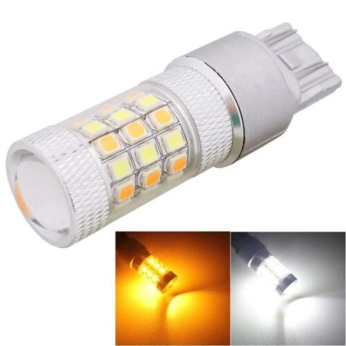 T20/7443 Ampoule Led Feu Stop Voiture-8w 420lm Blanc & Jaune,42 Smd 2835