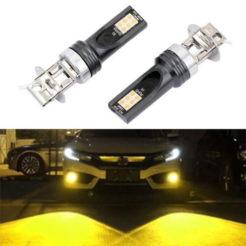 Phares Antibrouillard Led De Voiture H3-12w,3000k,800lm,12 Led Smd-3030,2 Pcs