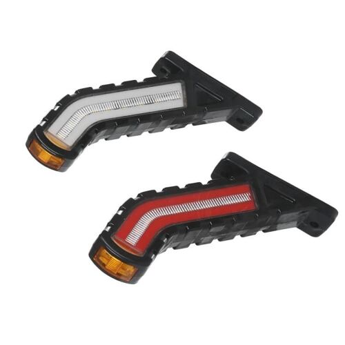 Feux Arrière De Camion À Led-2 Pcs Mk-138 Feux De Position Latéraux Tricolores