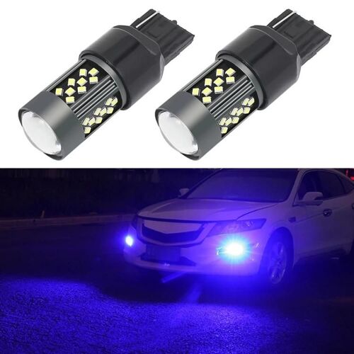 7440 Phares Antibrouillard Led-12v 7w Lumière Bleue Stroboscopique-Paire De Lumière Bleue