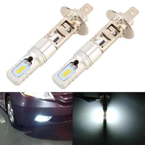 Phares Antibrouillard Led De Voiture H1-2 Pcs,12v,4.5w,6000k,360lm,Lumière Blanche Argent