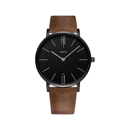 Montre D'affaires À Quartz Pour Homme-Grand Cadran,Design Simple | Yazole 506