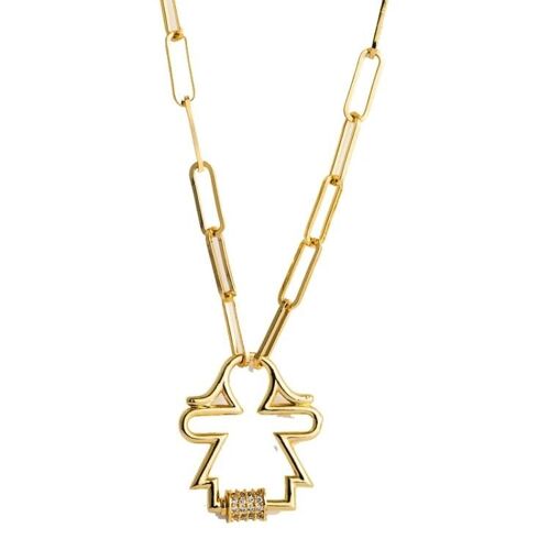 Collier Pendentif Croix En Laiton-Chaîne De Clavicule En Zircon Micro-Incrusté Pour Fille