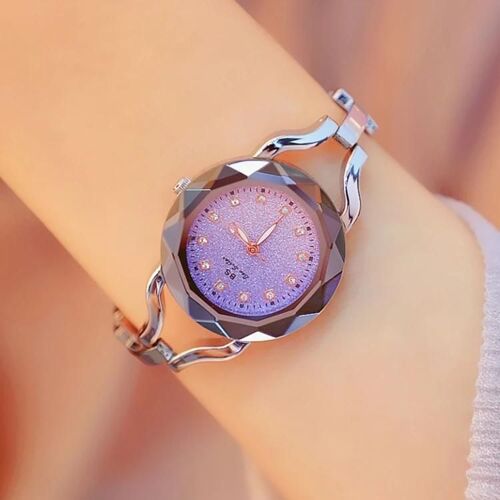 Montre À Chaîne Pour Femme-Aurora Star Diamond,Argent | Bs Bee Sister Argent