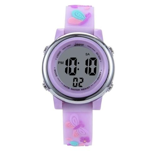 Montre De Sport 3d Papillon Led-Étanche,Multifonction,Violet Clair-Jnew A86628 Violet Clair