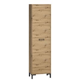 Armoire 1 Porte Entrée Mélaminé Naturel